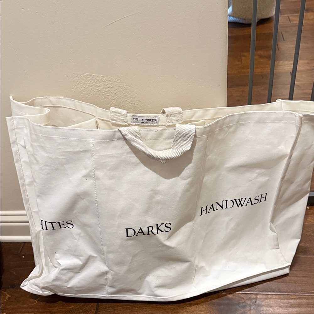 The Laundress Canvas Sorting Laundry Bag in White